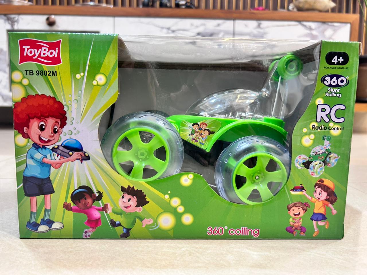 🚗 RC 360° Stunt Car – Remote Control Fun for Kids (4+ Years)